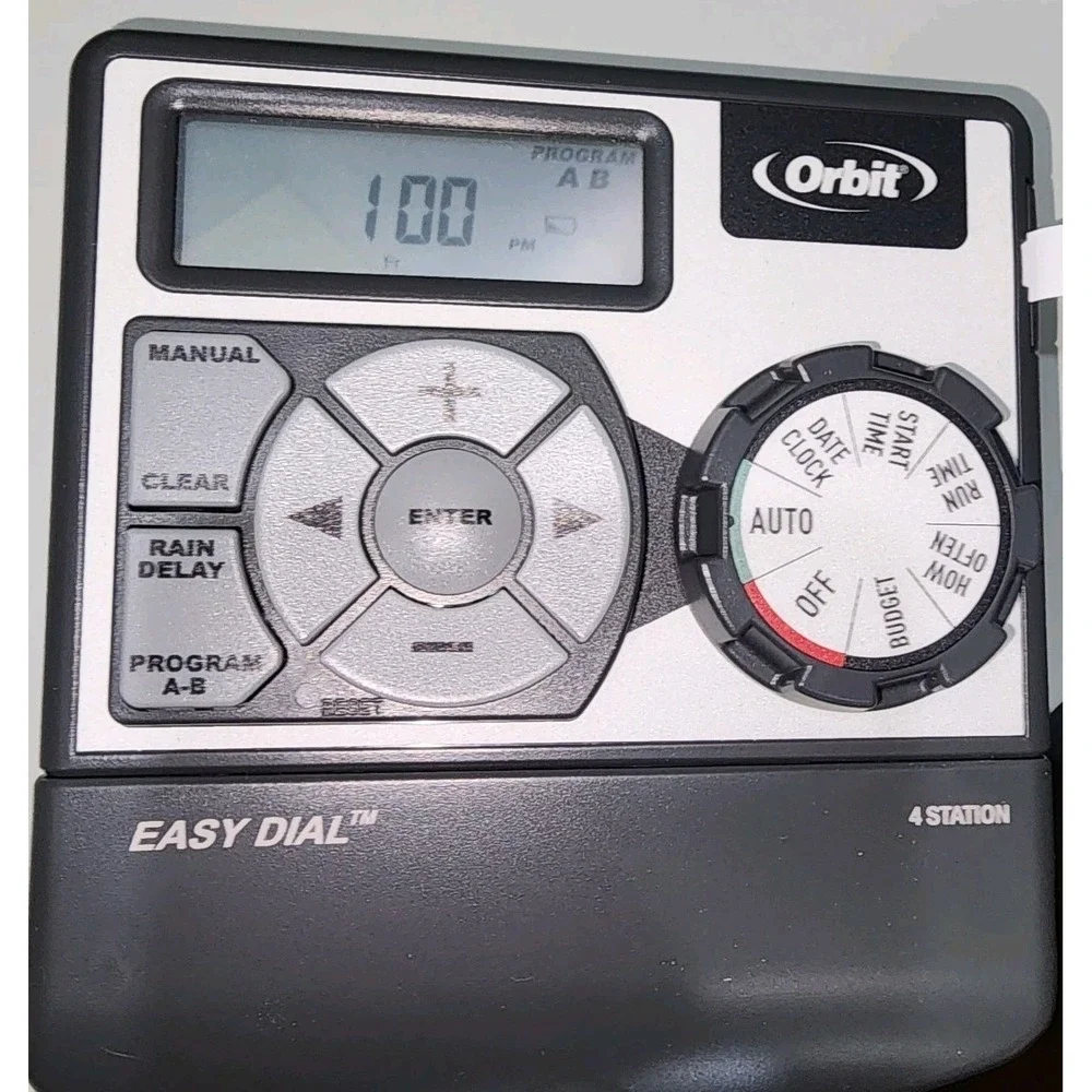 Orbit Easy Dial Sprinkler Timer 4 Station In Box. Works